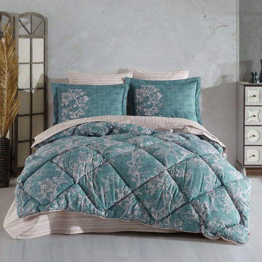 Hobby Dream Turquoise - Poplin Double Sleeping Set