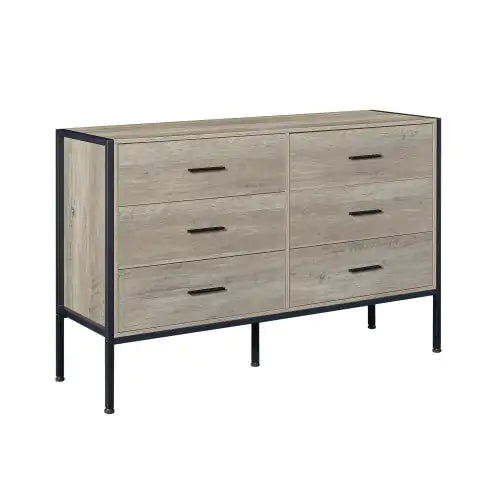 Vintage Rustic Grey Wooden Vanity with Ample Storage