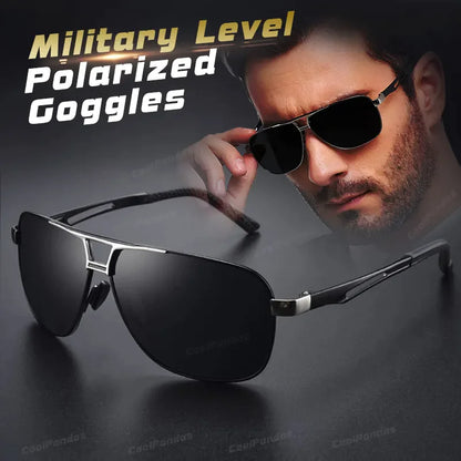 Men's UV400 Polarized Pilot Sunglasses for Outdoor Sports