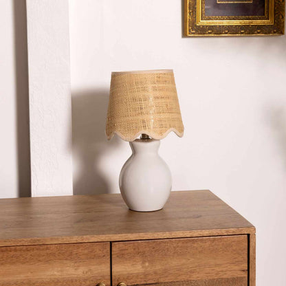 Salgareda White Ceramic Table Lamp