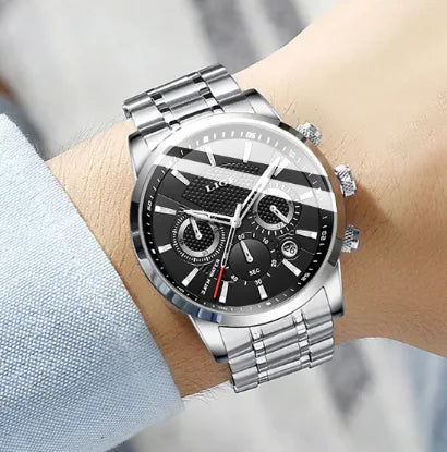 LIGE TimeMaster Quartz Sports Watch