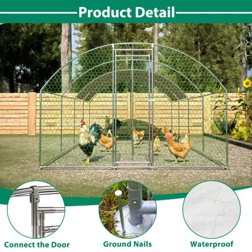 Large Metal Chicken Coop