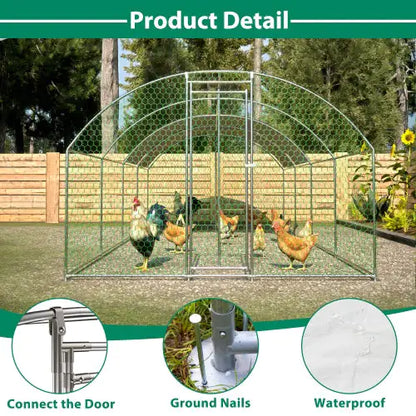 Large Metal Chicken Coop