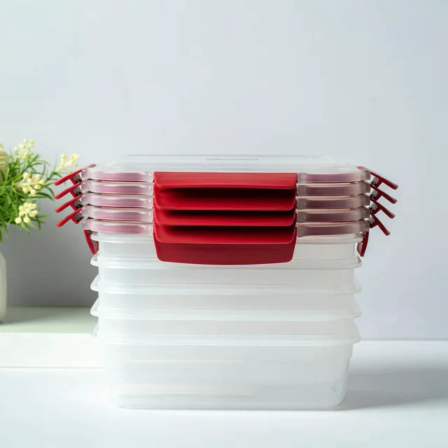5-Pack Seal-Tight Stackable Storage Containers