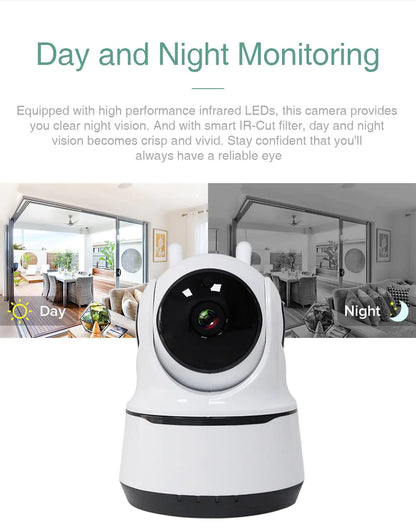 Advanced 1080P Baby Monitor Security Camera with Two Way Audio Night Vision Motion Detection