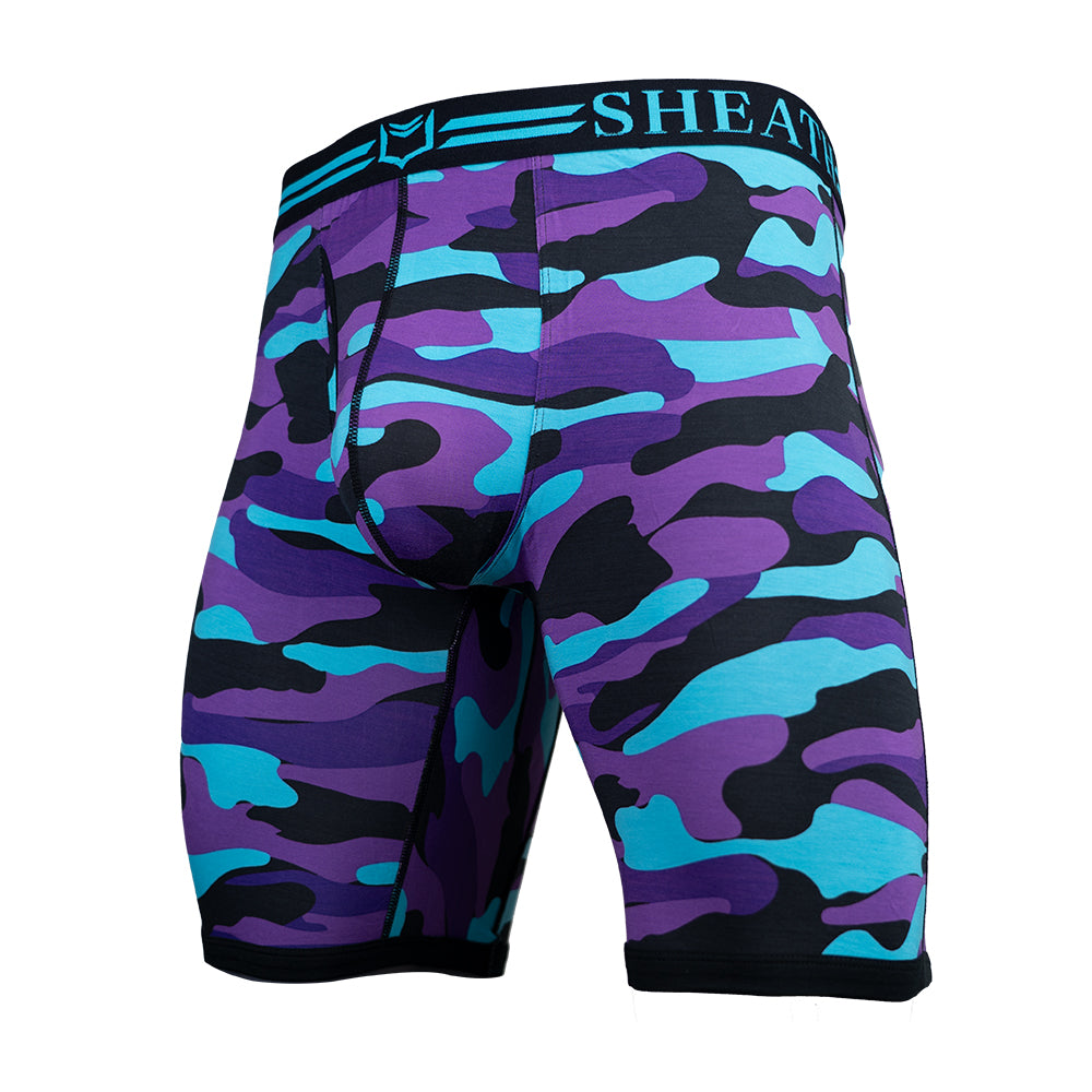 SHEATH V Men's 8" Sports Performance Boxer Brief
