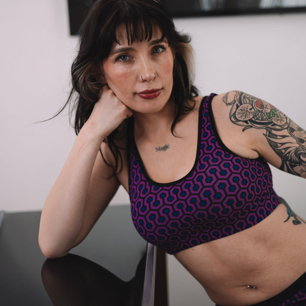 SHEATH Bamboo Hexagon Padded Comfort Bralette