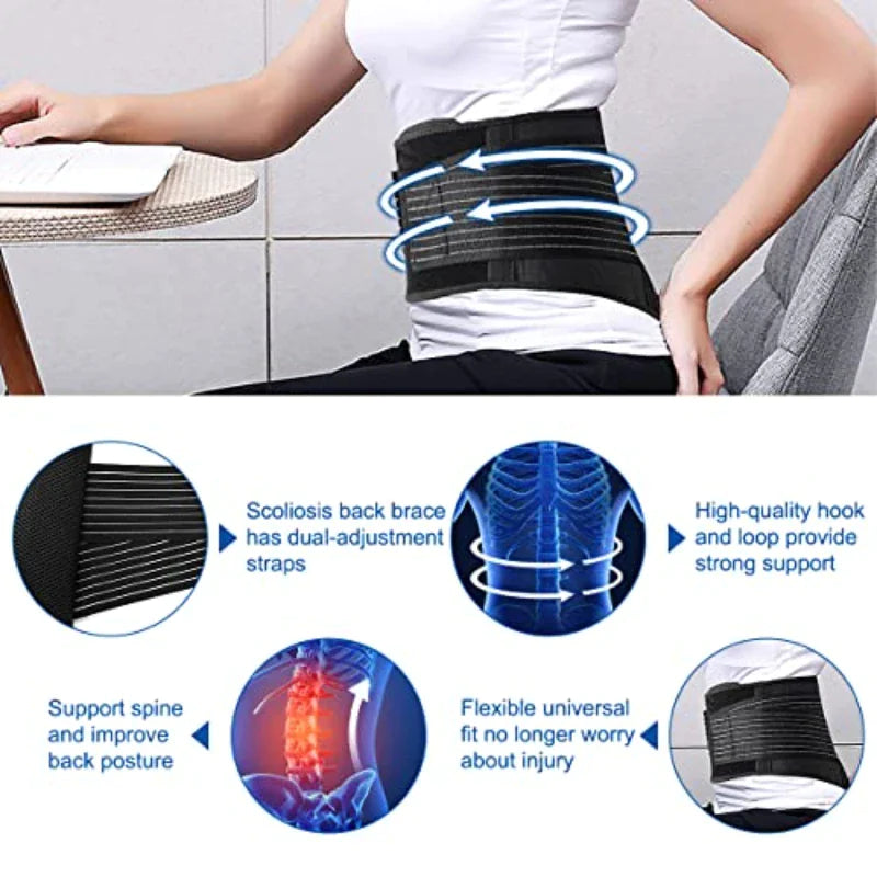 Lumbar Support Waist Belt for Men & Women