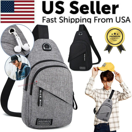 Versatile Cross-Body Sling Bag w/ Adjustable Straps