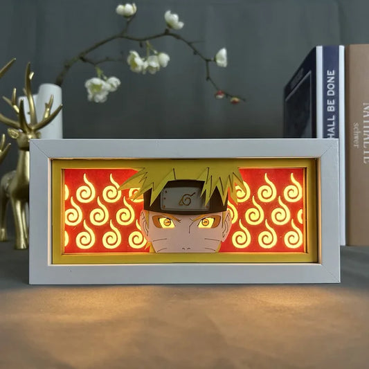 3D Naruto LED Light Box: Action Figures Lamp