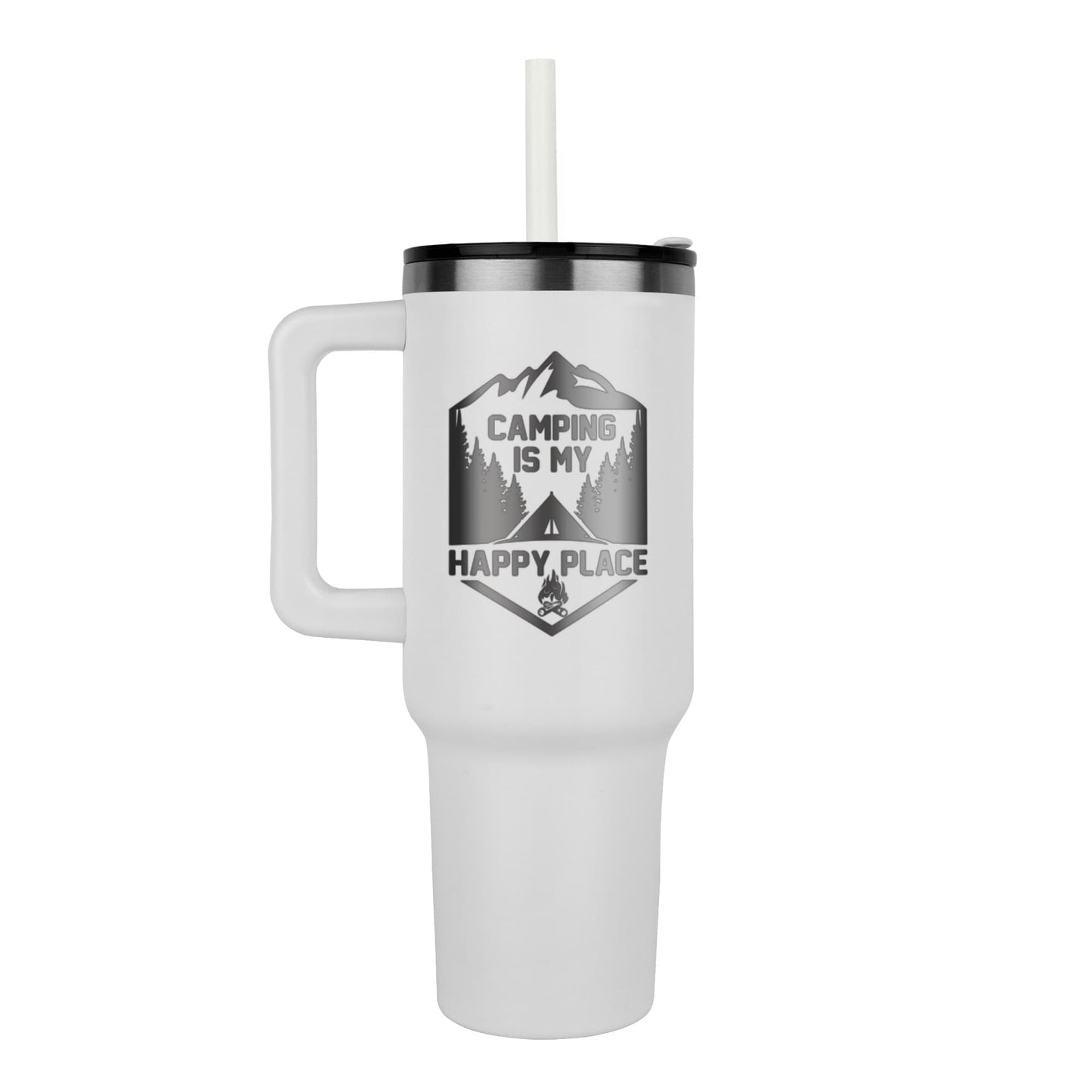 Happy Place - Pinnacle 40oz Tumbler - Laser engraved