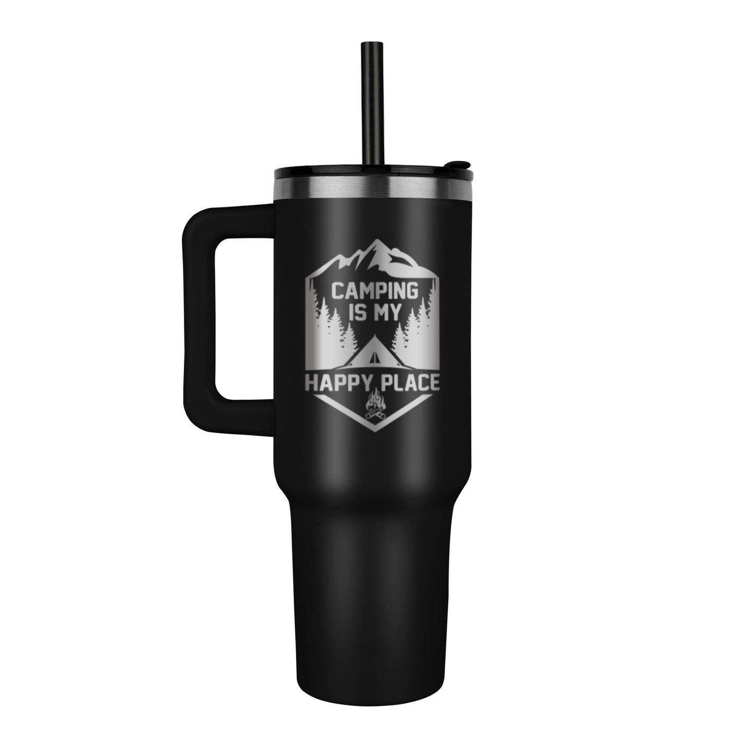 Happy Place - Pinnacle 40oz Tumbler - Laser engraved