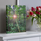 "Forest Sunrise, A Trailblazer's First Light" - Gallery Wrapped Canvas - Hiking With Stickers '24