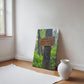 "The 45th Parallel-A Midway Marker on the Long Trail" - Gallery Wrapped Canvas - Hiking With Stickers '24