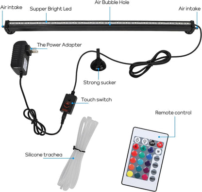 Fish Tank Light with Air Bubble Hole