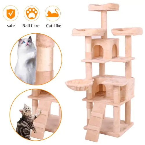 Kitty Cloud Tower - Soft Plush Cat Climber