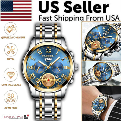 Men's Classic Stainless Quartz Watch