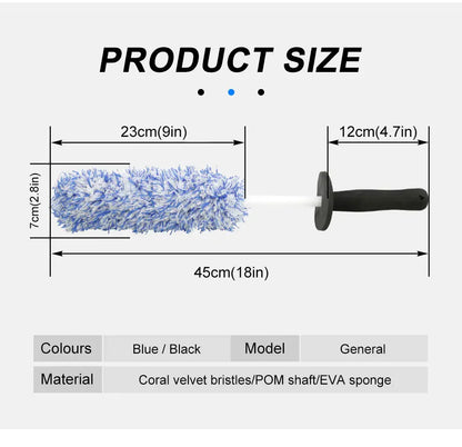Alloy Wheel Detailing Brush Soft Bristle Cleaner US