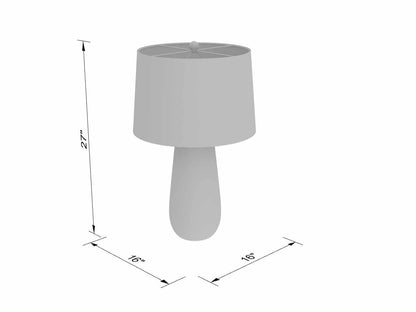 Dingras Pale Blue Jute Table Lamp