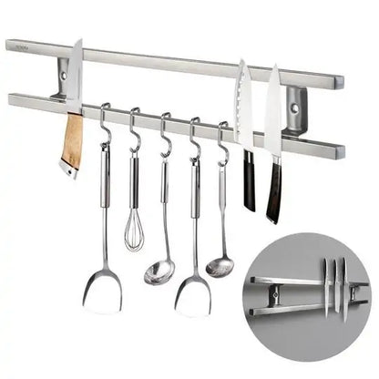 Wall Mount Magnetic Kitchen Knife Organizer