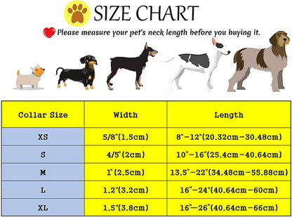 Adjustable Collars for Small Medium Large Dogs and Cats