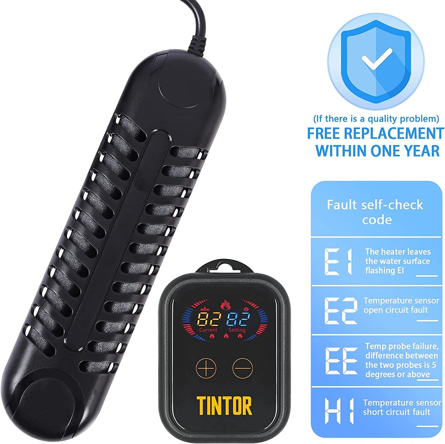 Submersible Aquarium Heater, 800W/1200W