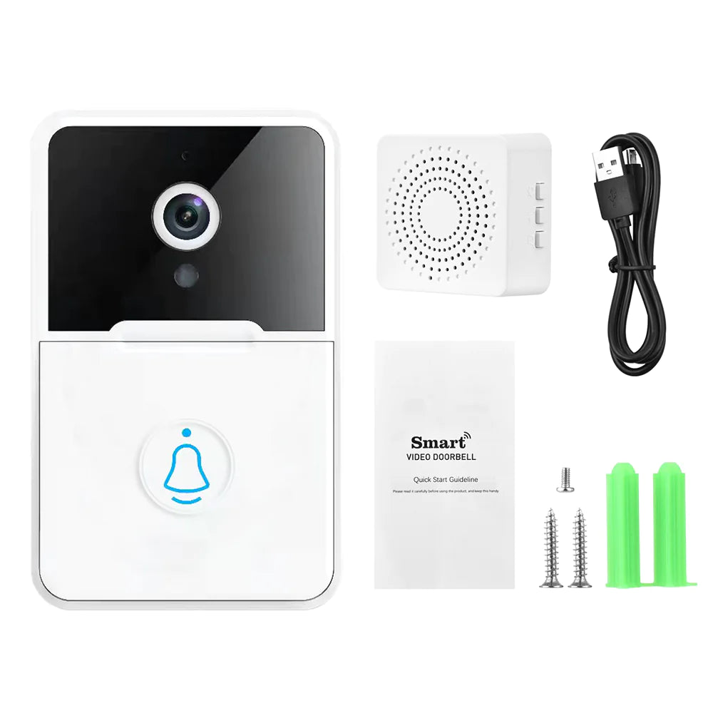 ElegantView HD 1080P Smart WiFi Doorbell with Night Vision and Intercom