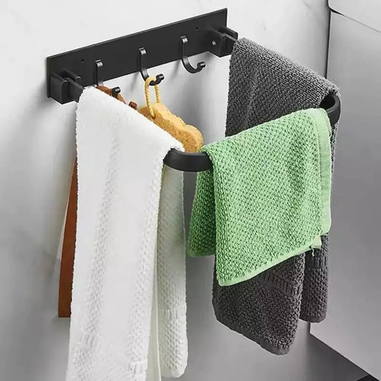 SpaceSaver Foldable Towel Rack