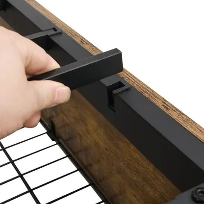 Illuminated Full-Size Bed Frame with Integrated Storage and Charging