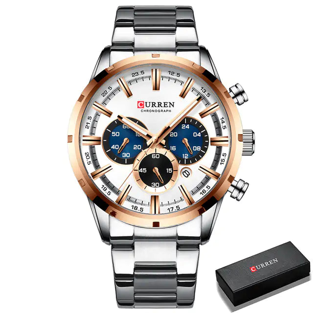 CURREN Precision Chrono Watch - Men's Luxury