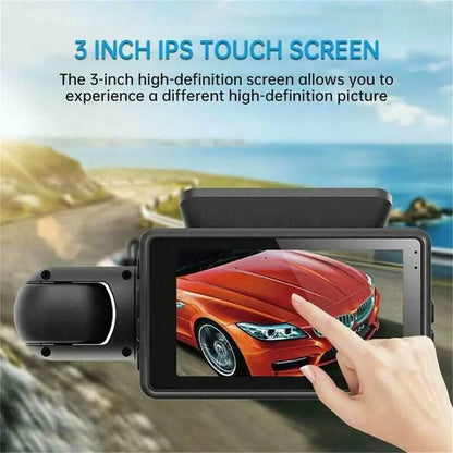 Advanced Dual-Lens 1080P Dashcam with G-Sensor and Night Vision