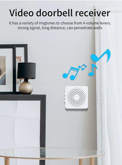 ElegantView HD 1080P Smart WiFi Doorbell with Night Vision and Intercom