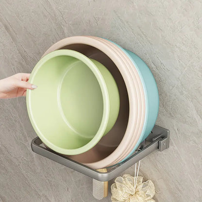 SpaceSaver Foldable Towel Rack