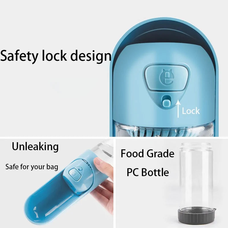 Portable Pet Water Bottle for Dogs: Travel Drinking Bowl
