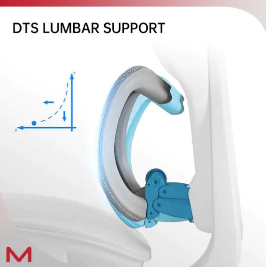 High-Back Ergonomic Chair with Adaptive Lumbar Support