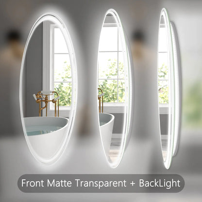 28 Inch Round LED Bathroom Mirror - Wall Mounted