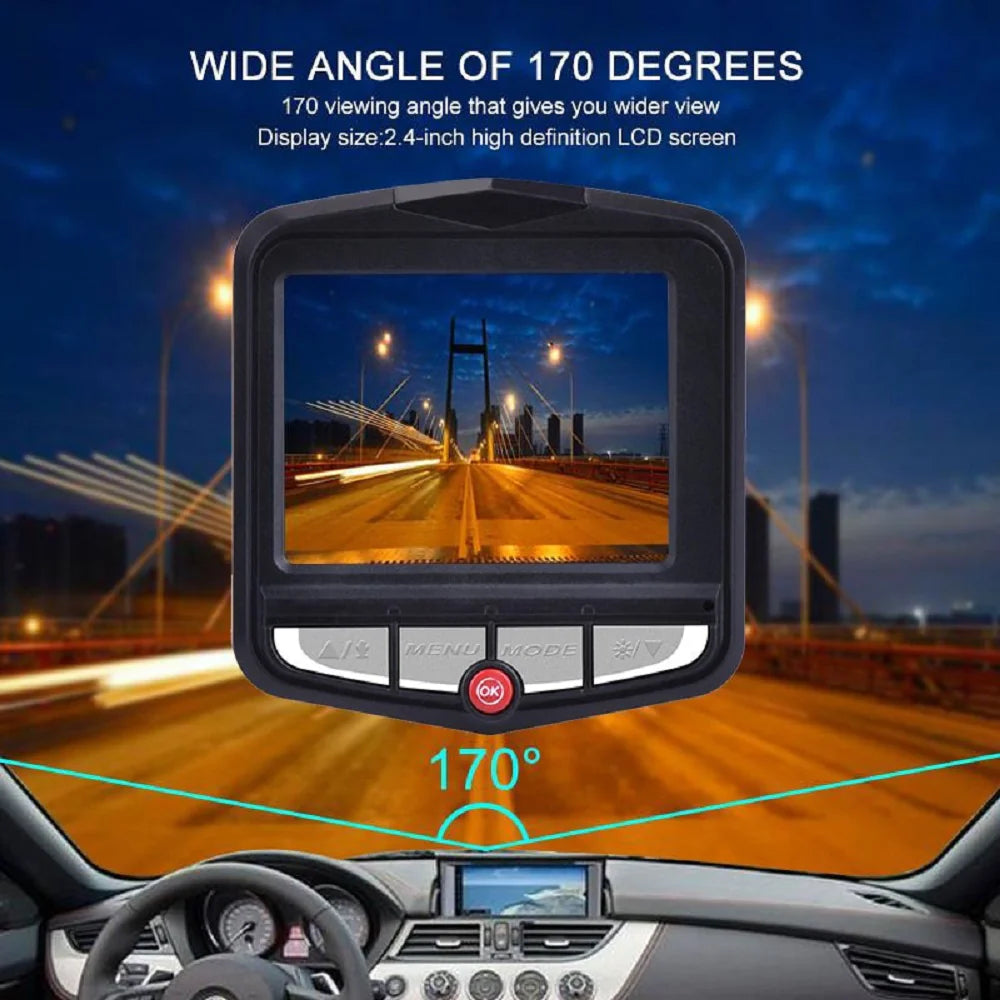 Full HD 1080P Dash Cam with Night Vision