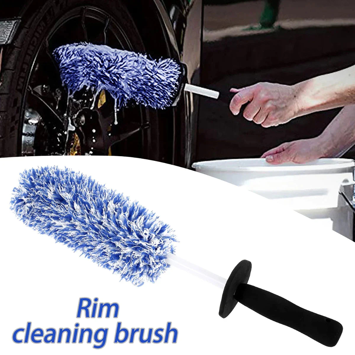 Alloy Wheel Detailing Brush Soft Bristle Cleaner US