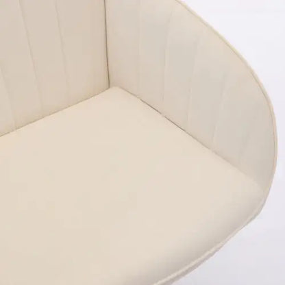 Ergonomic Velvet Swivel Chair for Extended Comfort