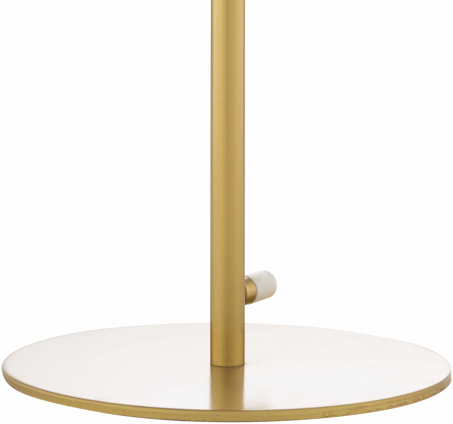 Mustard Modern Table Lamp with glass details for bedside or console tables