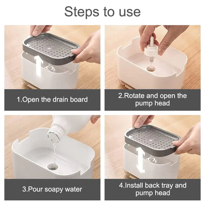 EasyReach Soap Dispenser & Sponge Caddy