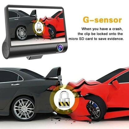 1080P Dual Lens Car Dash Cam with G-Sensor