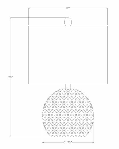 Manaloal Beige Textured Table Lamp