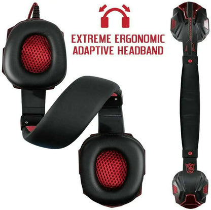 3.5mm LED Gaming Headphones Stereo Bass Surround