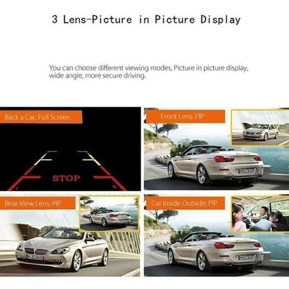 1080P Dual Lens Car Dash Cam with G-Sensor