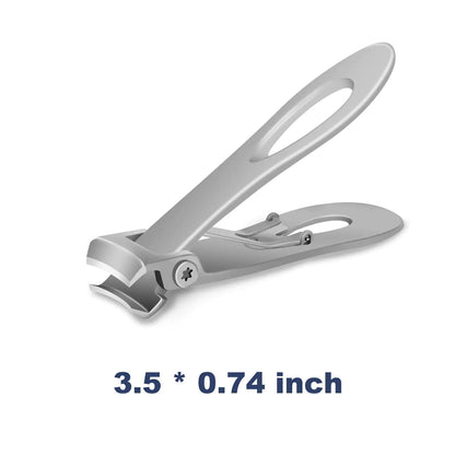 Professional Grade Wide-Jaw Stainless Steel Nail Clippers