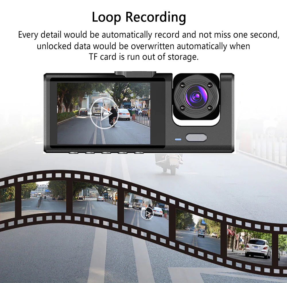Dual HD 1080P Car Dash Cam with G-Sensor