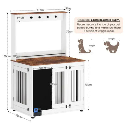 Double Access Artistic Dog Pen