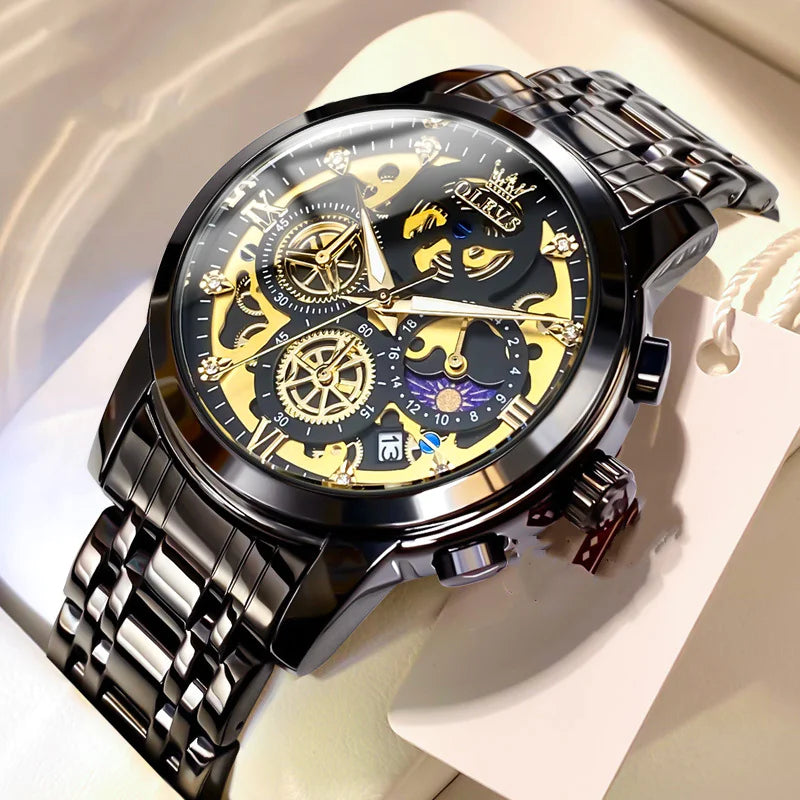 OLEVS ChronoElite Single Calendar Quartz Watch