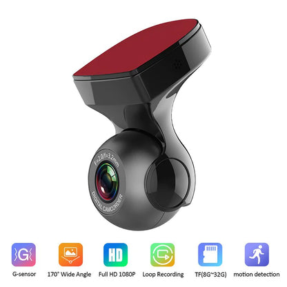Panoramic 170° Wide-Angle WiFi-Enabled HD Vehicle Recorder
